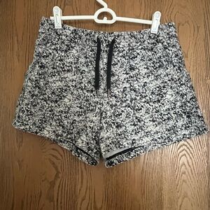 Women's Black and White Shorts